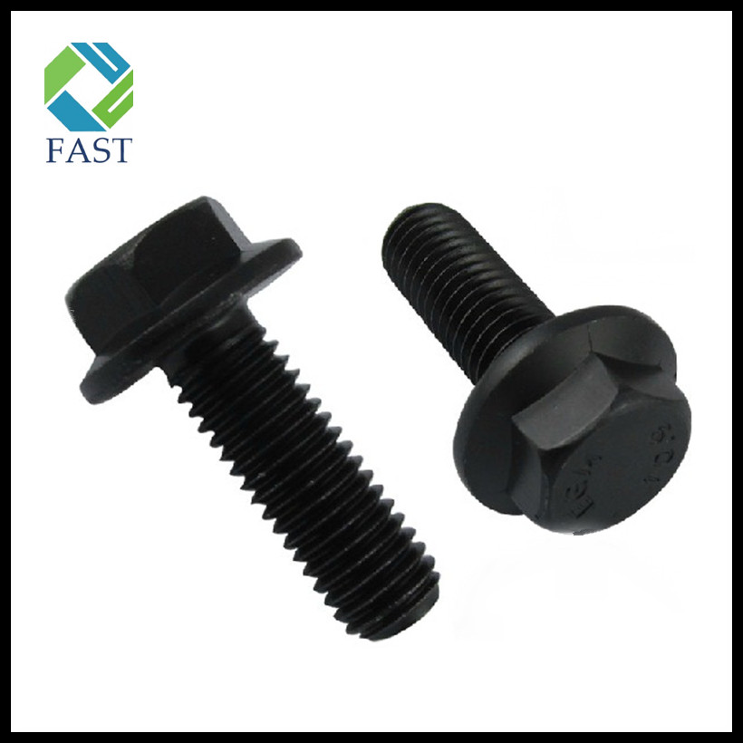 Black Oxide Hex Flange Bolt