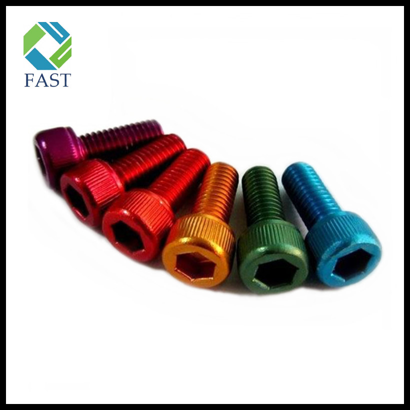 Color Anodized Hex Socket Aluminum Bolt