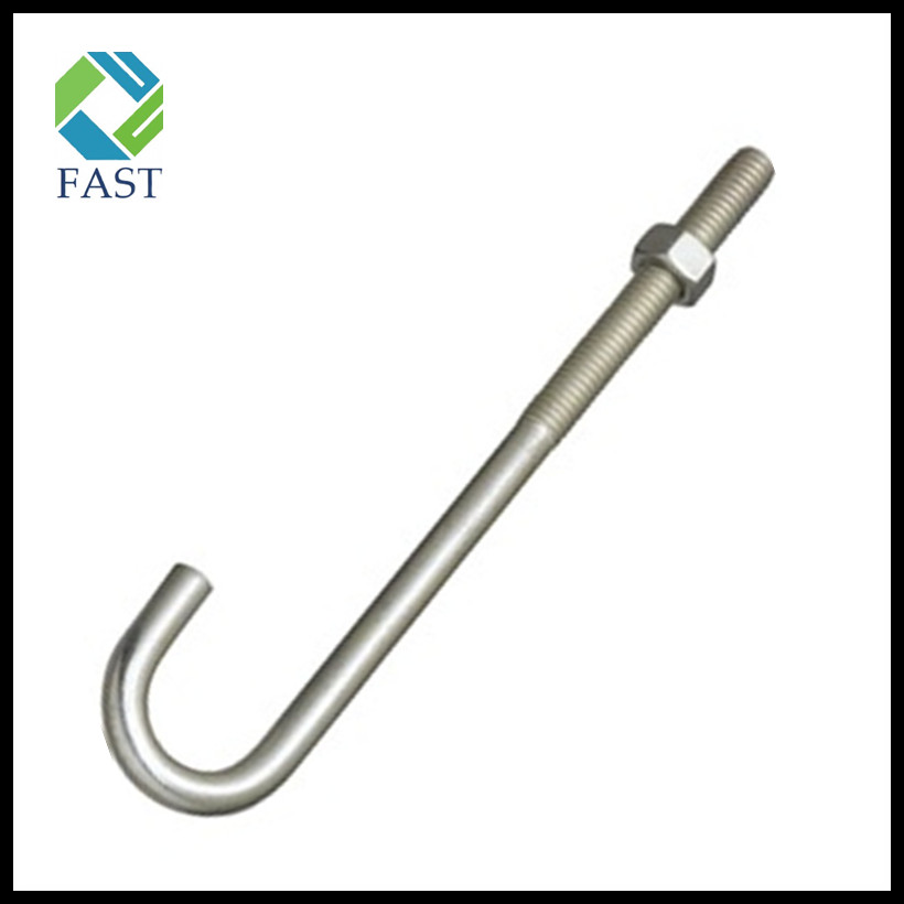 Hot Dip Galvanized J Anchor Bolt