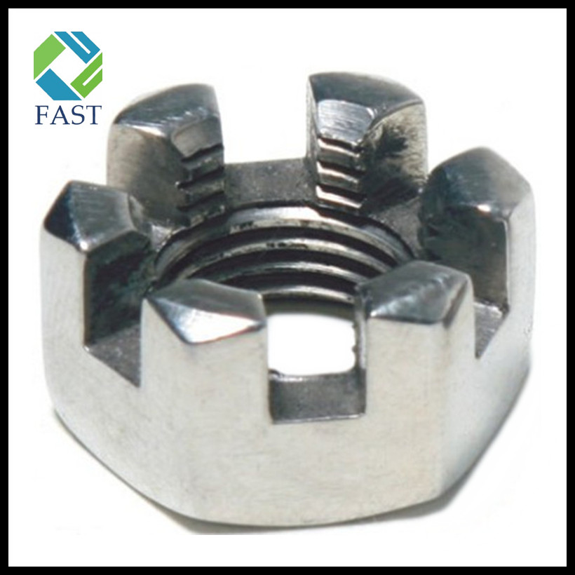 Hex Slotted Nut