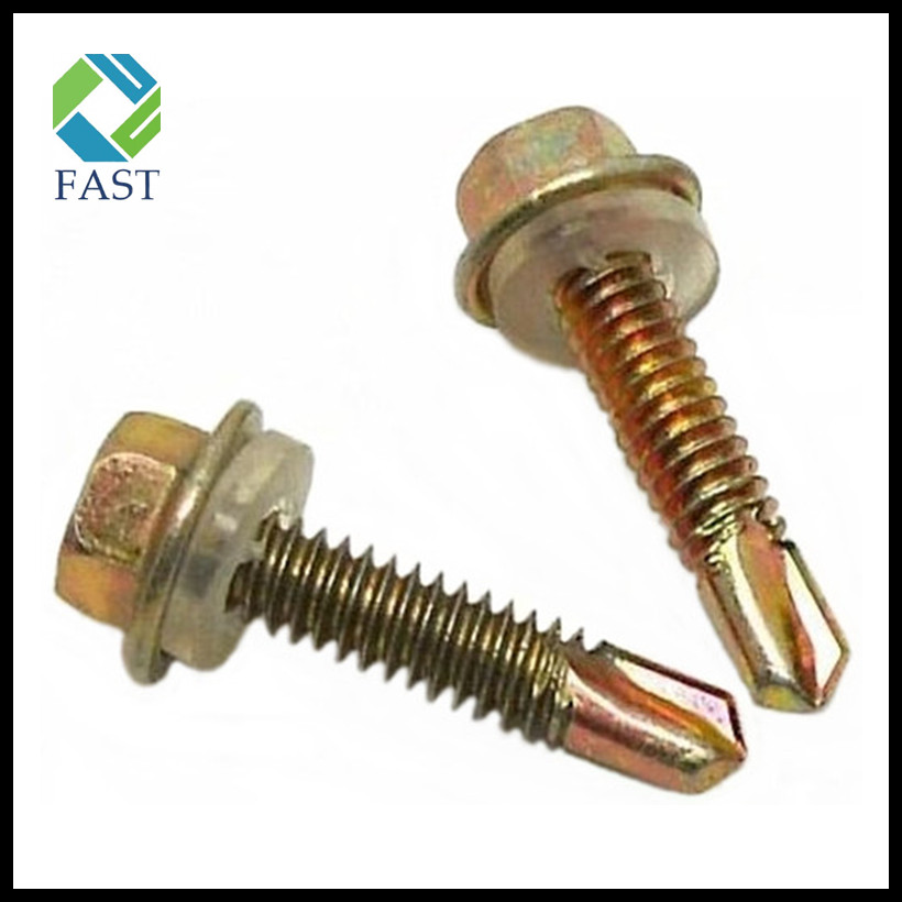 Self Drilling Screw with Plastic Washer